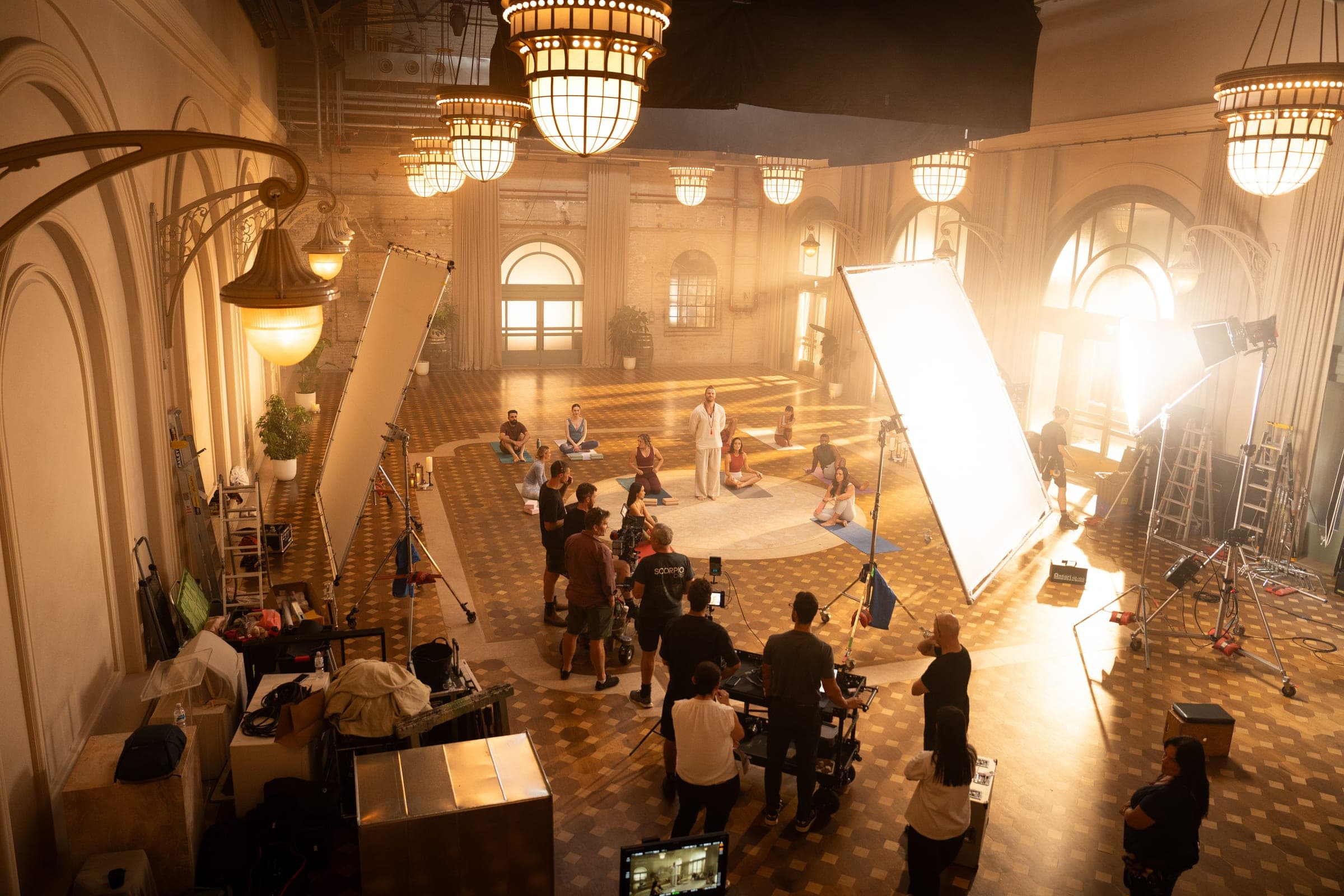 Shootsta Premier film crew on location for the Mitsubishi Heavy Industries commercial shoot