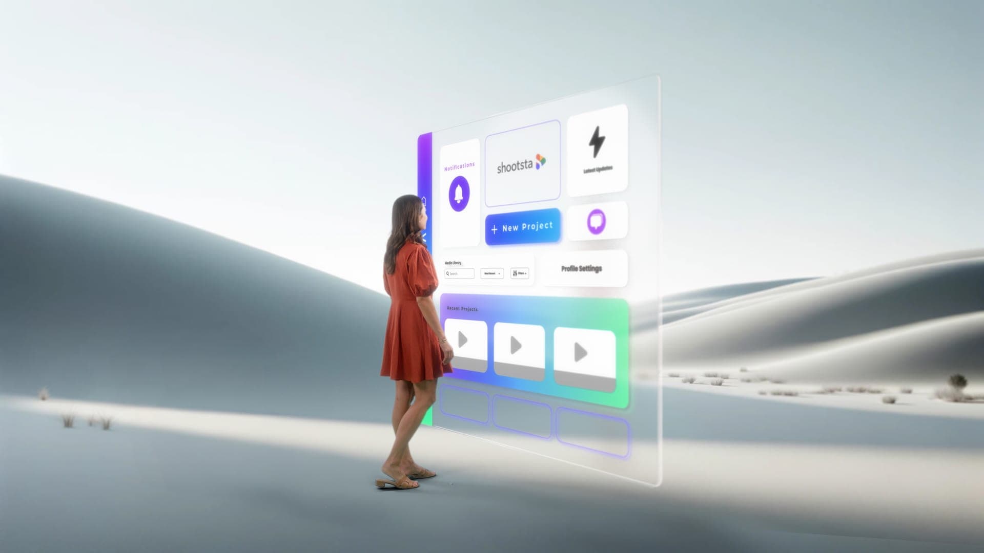 Shootsta Premier product overview still showing the Shootsta platform interface
